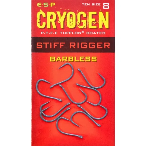 ESP Cryogen Stiff Rigger Barbless Hooks
