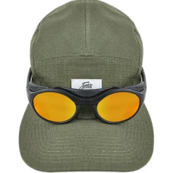 Fortis Eyewear Fortis 5 Panel Olive Fishing Hat- Clothing