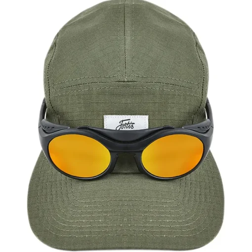 Fortis Eyewear Fortis 5 Panel Olive Fishing Hat- Clothing