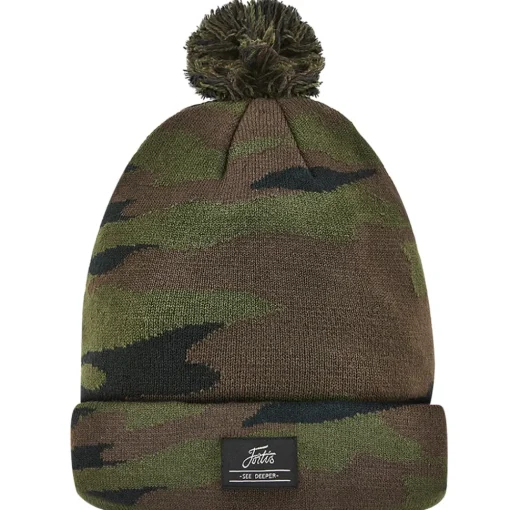 Fortis Eyewear Fortis Bobble Fishing Beanie Camo- Clothing