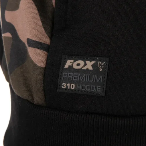 Fox Black / Camo Pullover Premium 310 Hoodie- Clothing