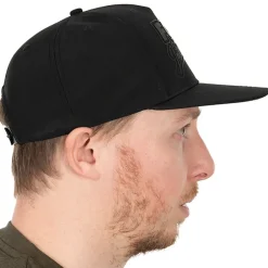 Fox Black & Camo Snapback Fishing Cap- Clothing