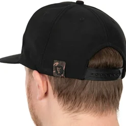 Fox Black & Camo Snapback Fishing Cap- Clothing