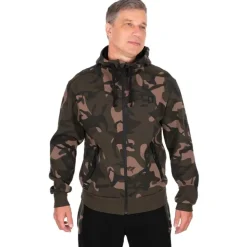 Fox Camo Full Zip Premium 310 Hoodie- Clothing