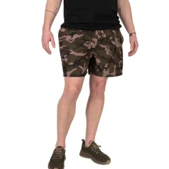 Fox Camo Logo Black Swim Shorts- Clothing