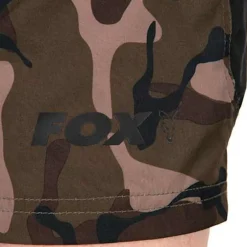 Fox Camo Logo Black Swim Shorts- Clothing