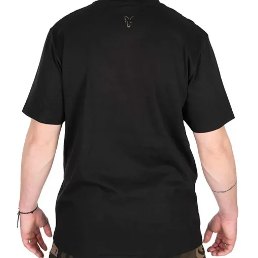 Fox Camo Logo Black T-Shirt- Clothing