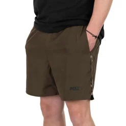 Fox Camo Logo Khaki Swim Shorts- Clothing
