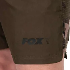 Fox Camo Logo Khaki Swim Shorts- Clothing