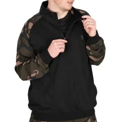 Fox Camo Logo Lightweight Quatre Zip Fleece- Clothing
