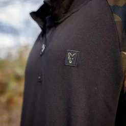 Fox Camo Logo Lightweight Quatre Zip Fleece- Clothing