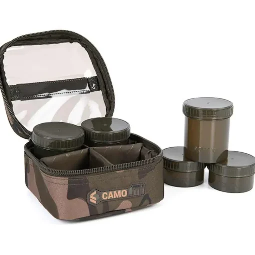 Fox Camolite 6 Pot Hookbait Case- Bait Making Equipment