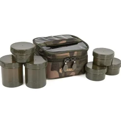 Fox Camolite 6 Pot Hookbait Case- Bait Making Equipment