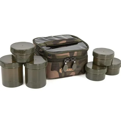 Fox Camolite 6 Pot Hookbait Case- Bait Making Equipment