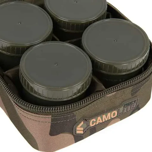 Fox Camolite 6 Pot Hookbait Case- Bait Making Equipment
