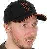 Fox Collection Black & Orange Baseball Cap- Clothing