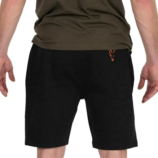 Fox Collection Black & Orange Lightweight Fishing Jogger Shorts- Clothing