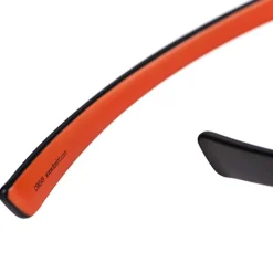 Fox Collection Black & Orange Wraps Fishing Sunglasses- Sunglasses