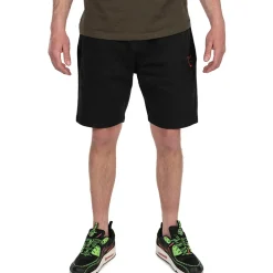 Fox Collection Black & Orange Lightweight Fishing Jogger Shorts- Clothing