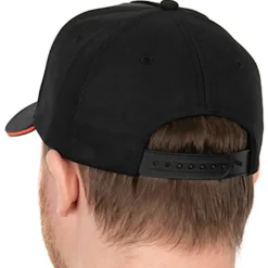 Fox Collection Black & Orange Baseball Cap- Clothing