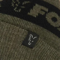 Fox Collection Green & Black Beanie- Clothing