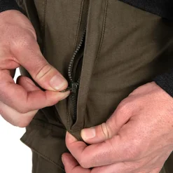 Fox Collection Green & Black Lightweight Cargo Fishing Trousers- Clothing