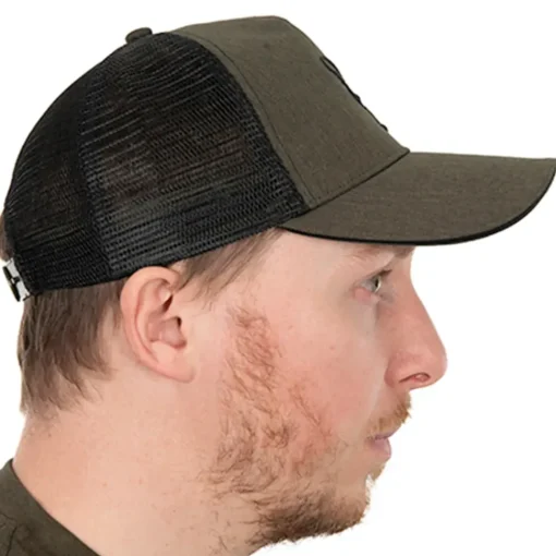 Fox Collection Green & Black Trucker Fishing Cap- Clothing