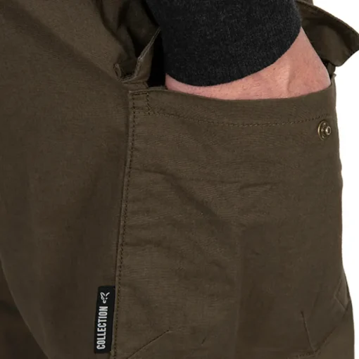 Fox Collection Green & Black Lightweight Cargo Fishing Trousers- Clothing