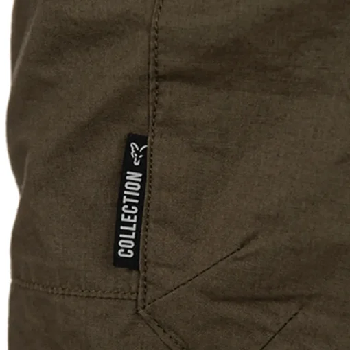Fox Collection Green & Black Lightweight Cargo Fishing Shorts- Clothing