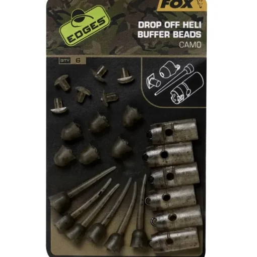 Fox Edges Camo Drop Off Heli Buffer Bead Kit- Terminal Tackle
