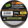 Fox Edges Illusion Fluorocarbon Hooklink Leeder Naturals Green 40m- Terminal Tackle