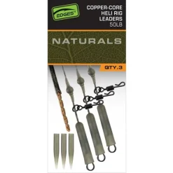 Fox Edges Naturals Copper Core Heli Rig Leaders- Terminal Tackle