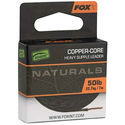 Fox Edges Naturals Copper-Core Leader 7m- Terminal Tackle