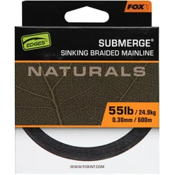 Fox Edges Naturals Submerge Fishing Braided Mainline- Line