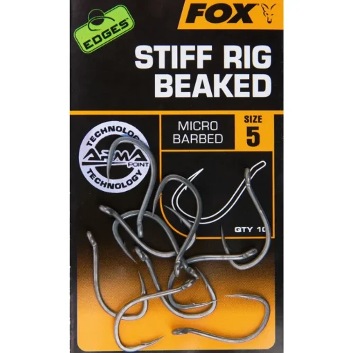 Fox Edges Stiff Rig Beaked Fishing Hook- Terminal Tackle