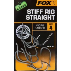 Fox Edges Stiff Rig Straight Fishing Hook