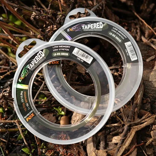 Fox Exocet Pro Lo-Vis Green Tapered Fishing Leaders- Terminal Tackle