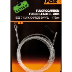Fox Fluorocarbon Fused Leader 30lb 115cm- Terminal Tackle