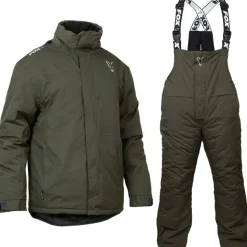 Fox Green & Silver Winter Fishing Suit