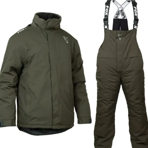 Fox Green & Silver Winter Fishing Suit