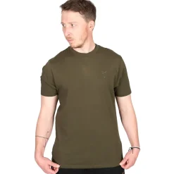 Fox Khaki Head Logo Fishing T-Shirt- Clothing