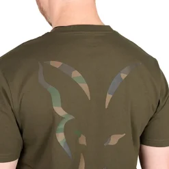 Fox Khaki Head Logo Fishing T-Shirt- Clothing