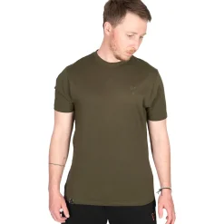 Fox Khaki Head Logo Fishing T-Shirt- Clothing