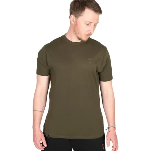 Fox Khaki Head Logo Fishing T-Shirt- Clothing