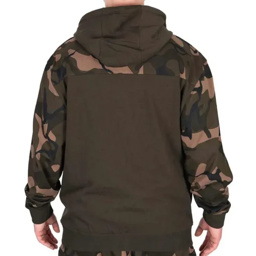 Fox Lightweight Khaki & Camo Split Zip Hoodie- Clothing