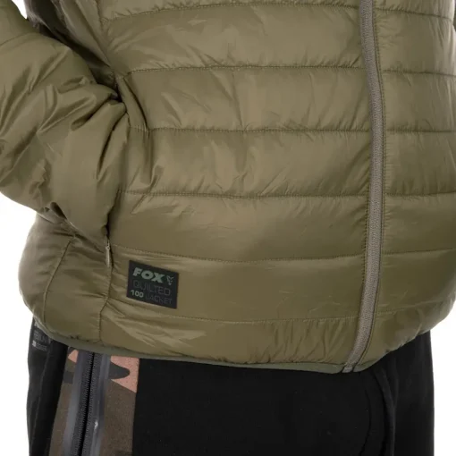 Fox Olive Quilted 100 Jacket- Clothing