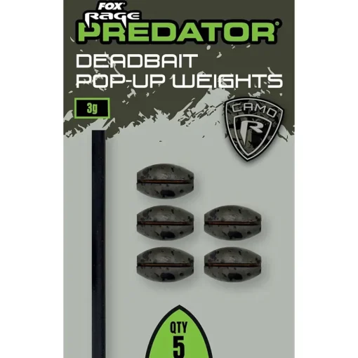 Fox Rage Predator Camo Deadbait Pop-Up Weights