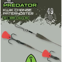 Fox Rage Predator Kwik Change Paternoster Trace 30cm
