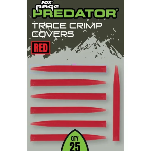 Fox Rage Predator Red Trace Crimp Covers