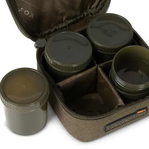 Fox Voyager 6 Pot Hookbait Case- Bait Making Equipment